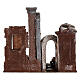 Borgo colonna e ambiente presepe 35x35x25 cm per statue 12 cm s5