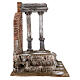 Antique Roman Wall with two columns for nativity 32x29x22cm s5