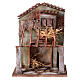 Stable with house for nativity 30x24x18cm s1