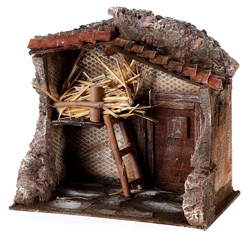 Stall nativity with barn 25x24x18cm 2