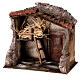 Stall nativity with barn 25x24x18cm s2