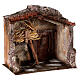 Stall nativity with barn 25x24x18cm s3