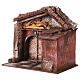 Stalla presepe con fienile 25x24x18 cm per statue 10 cm s3