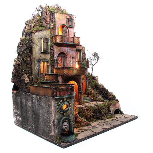 Stadtviertel, 3 Ebenen, neapolitanischer Stil, 100x80x60 cm 3