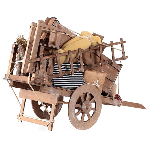 Cart of the evicted for Neapolitan Nativity, 24cm 5