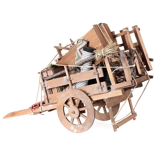 Carro sfratto presepe napoletano 24 cm 6