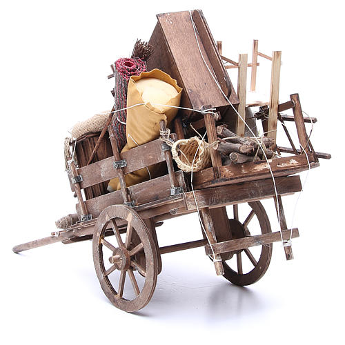 Cart of the evicted for Neapolitan Nativity, 24cm 4