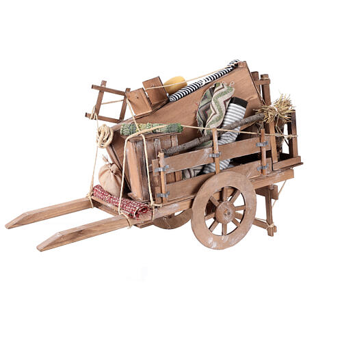 Cart of the evicted for Neapolitan Nativity, 24cm 1