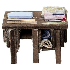 Tailor's table for Neapolitan Nativity measuring 8cm