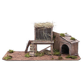 Hen house for Neapolitan Nativity measuring 24cm