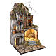 Burgo pesebre napolitano con fuente y luces 60x40x40 cm s4