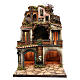 Village for Neapolitan Nativity, illuminated and with grotto 80x50x50cm s1