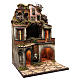 Village for Neapolitan Nativity, illuminated and with grotto 80x50x50cm s3