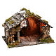Einfache Hütte mit Strohballen 19x29x21 für neapolitanische Krippe s3