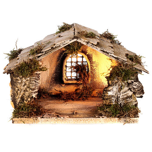 Hütte für heilige Familie 15X25X15 cm neapolitanische Krippe 1