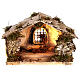 Hütte für heilige Familie 15X25X15 cm neapolitanische Krippe s1