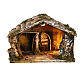 Stable with hay for Neapolitan Nativity measuring 33x21x21cm s1