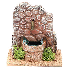 Fountain for nativities in terracotta 13x12x12cm