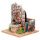 Fountain for nativities in terracotta 13x12x12cm s2