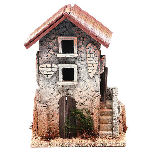 Haus für Krippe aus Kork, 21x15x12 cm 1