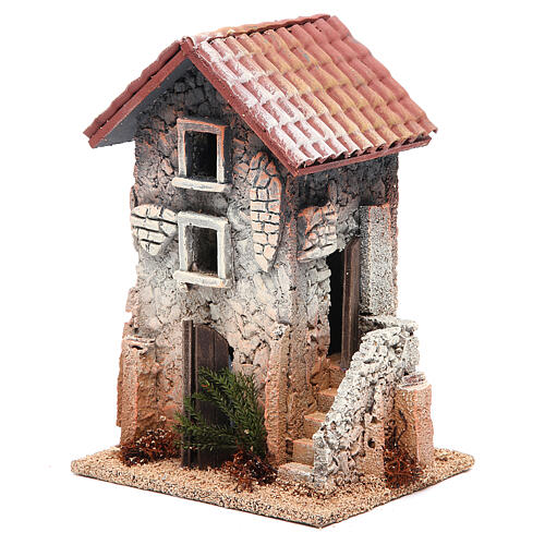 Haus für Krippe aus Kork, 21x15x12 cm 2