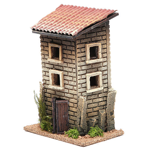 Haus aus Kork für Krippe 22x15x12cm 2