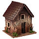 Casa rural miniatura para presépio cortiça 22x16x10 cm s3