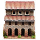 Casa con porticato in sughero per presepe 24x22x14 s1