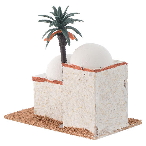 Arabian style house with palm measuring 12x7x13cm 3