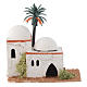 Maisonnette arabe avec palmier mod. assortis 12x7x13 cm s1