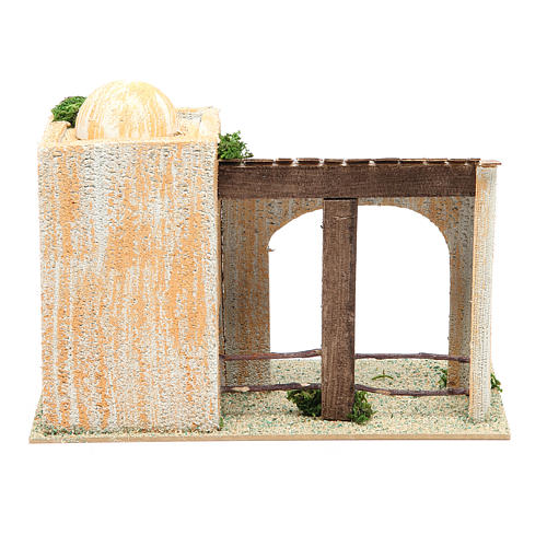 Casa árabe con pórtico 22x13x14 cm 3