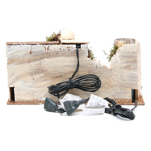 House with light and fire measuring 35x15x16cm 4