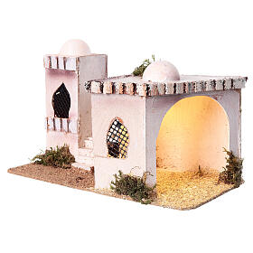 Arabian style house with light measuring 27x16x13cm