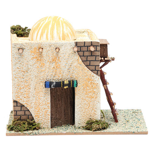 Arabian style house with ladder measuring 22x13x17cm 1