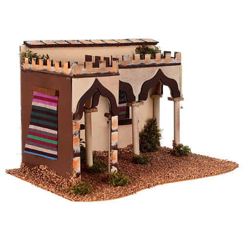 Arabischer Palast mit Bogengang 19x28x17cm für Krippe 2