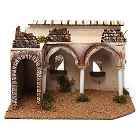 Palazzo con portico arabo 28x17xh.19 cm