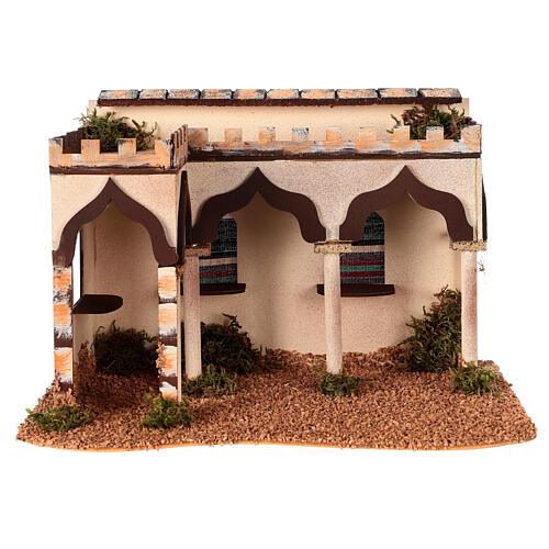 Palazzo con portico arabo 28x17xh.19 cm 1