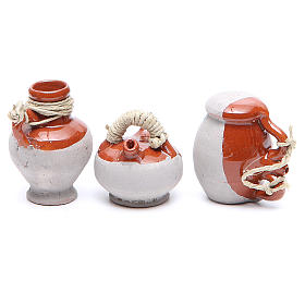 Bottles in terracotta for DIY nativities, 5cm 6pieces