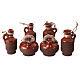 Bottles in terracotta for DIY nativities, 5cm 6pieces s4