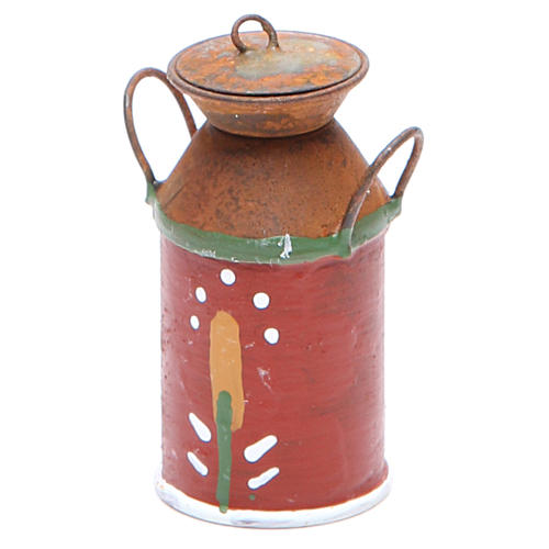 Milk jug in metal for DIY nativities 1