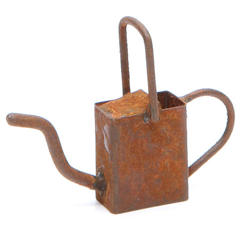 Metal Watering can antique finish for DIY nativities 1