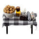Table full of food 7x4x3.5cm assorted models s3