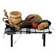 Table full of food 7x4x3.5cm assorted models s6