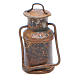 Metal bottle with cover, antique finish for nativities s1