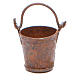 Metal bucket with antique finish for DIY nativities s1