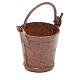 Metal bucket with antique finish for DIY nativities s2
