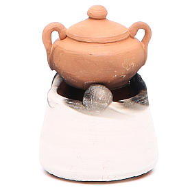 Forno in ceramica con pentola h.6, 5 cm