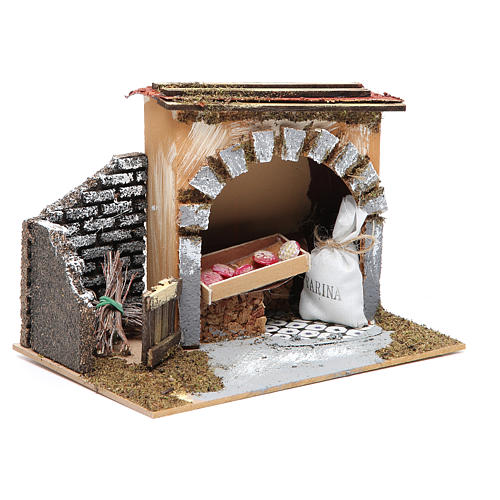 Magasin du boulanger 14x20x14 cm pour crèche 3