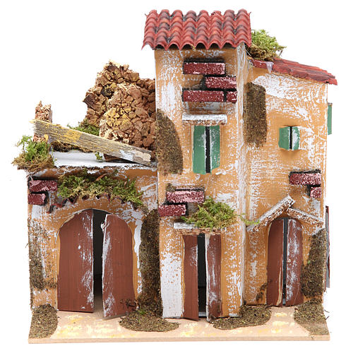 Nativity farmhouse with hens 21x21x16cm, assorted models 1