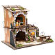 Village with stable for nativities with 10 lights and oven 38x45x30cm s3